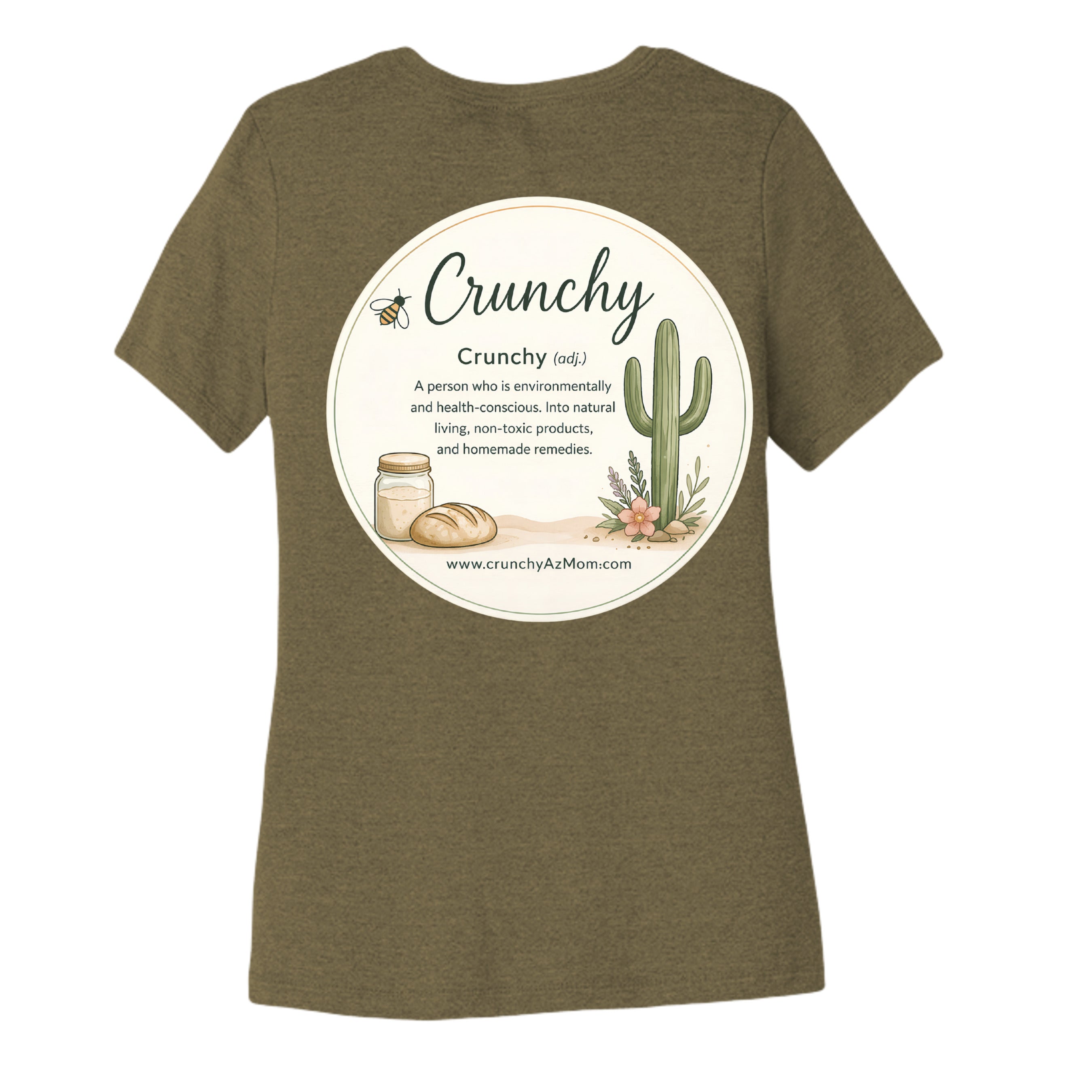 HEATHER OLIVE - 6400CVC - BACK